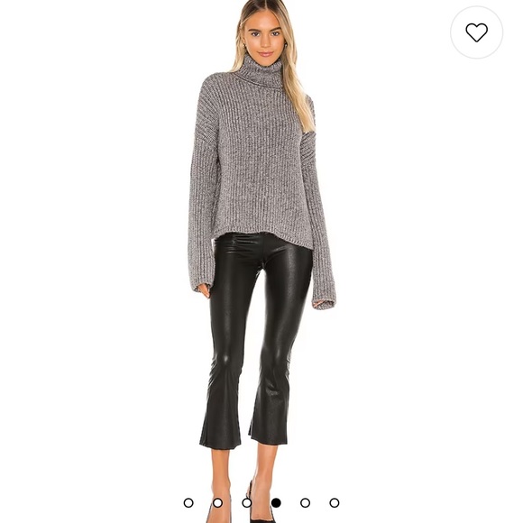 Faux Leather Cropped Flare Pant in Black
Commando - Picture 2 of 9